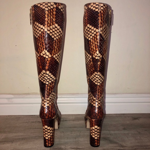 RARE - GUCCI Multicolour Python Boots - Picture 8 of 8